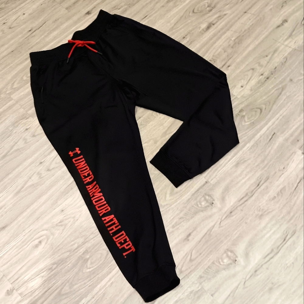 Under Armour Men's Black Zipper Pocket Joggers Size Large